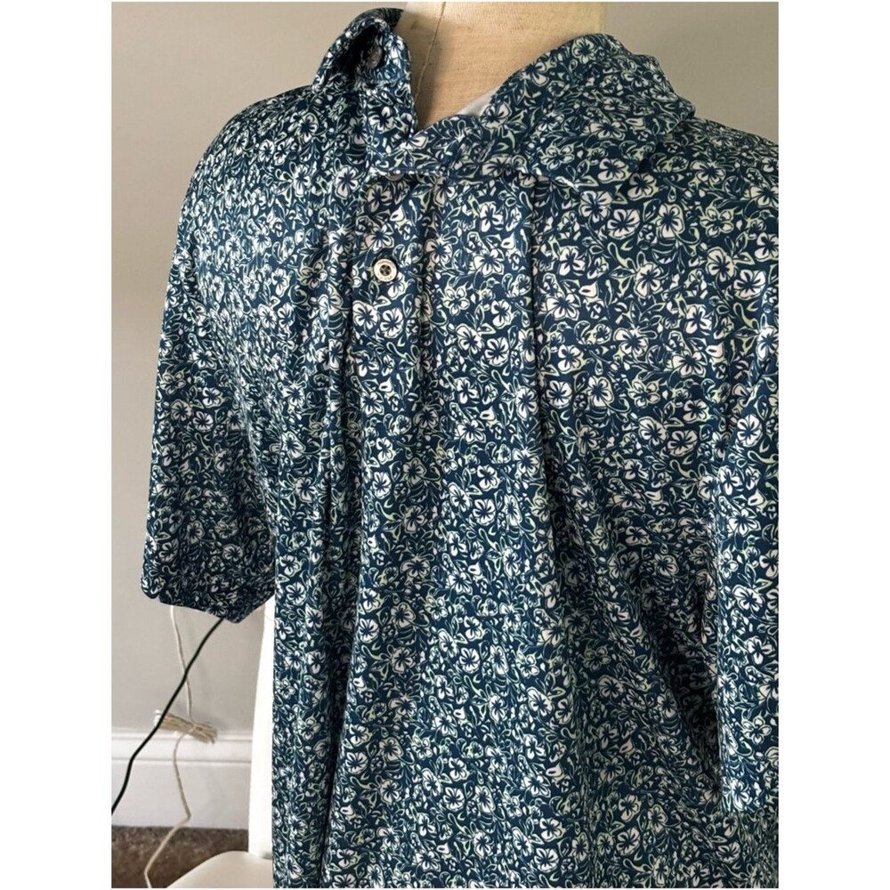 PGA Tour Men's Short-Sleeve Button-Down Shirt - Navy Floral